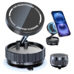 Soporte magnético para teléfono móvil X93 con adsorción al vacío para auto , plegable, 360 °