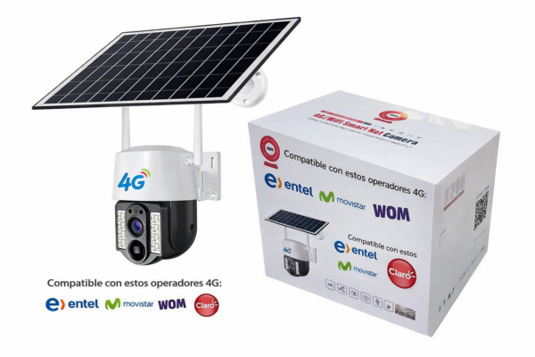 Camara  Monitoreo 4g Con Energia Solar V380 Vision Nocturna
