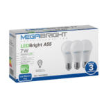 AO Megabright Pack Ampolletas LED A55 7W/6400k